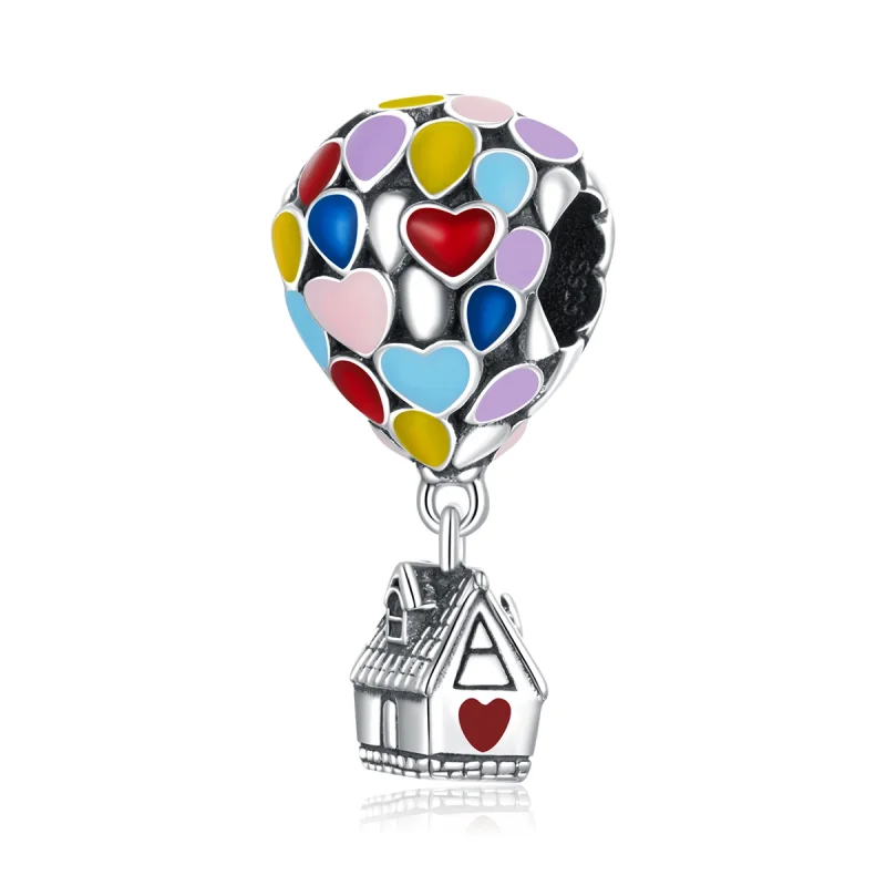 (image for) Pandora Style Flying House Charm - BSC417 - Product Image