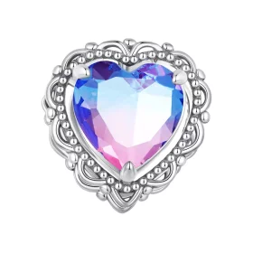Pandora Style Forever my love Gradient Color Heart Charm - BSC830 Pandora Style Forever my love Gradient Color Heart Charm - BSC830