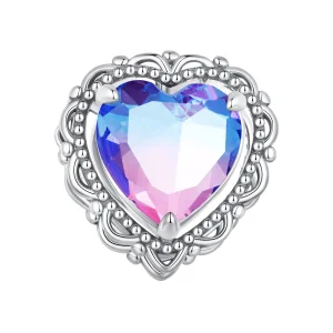 (image for) Pandora Style Forever my love Gradient Color Heart Charm - BSC830