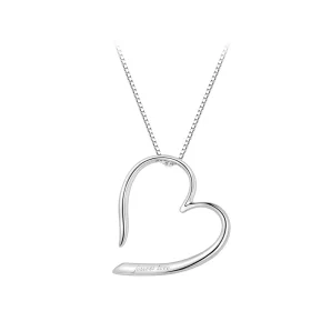 Pandora Style Freehand Heart Necklace - BSN341 Pandora Style Freehand Heart Necklace - BSN341