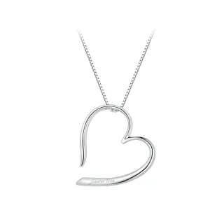 (image for) Pandora Style Freehand Heart Necklace - BSN341