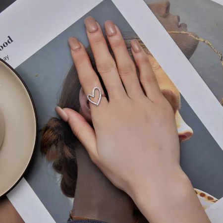 Pandora Style Freehand Heart Ring - BSR401