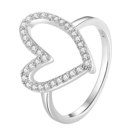 Pandora Style Freehand Heart Ring - BSR401