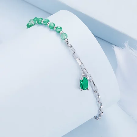 Pandora Style Green Bracelet - BSB128