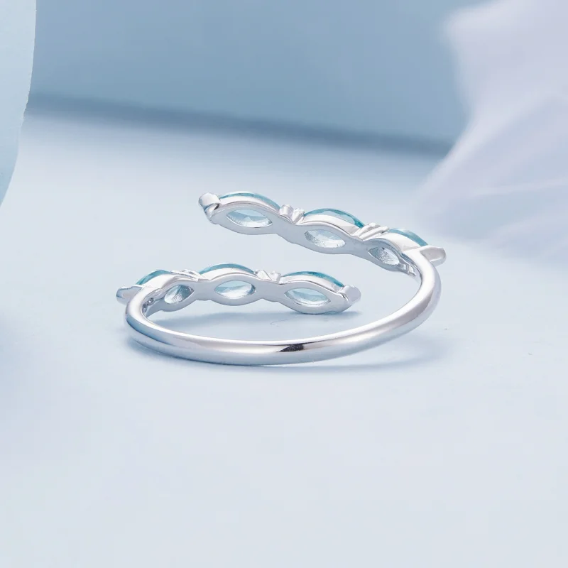 (image for) Pandora Style Green Ring - BSR415 - View 4