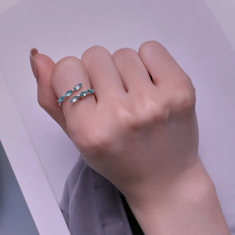 (image for) Pandora Style Green Ring - BSR415 - View 7