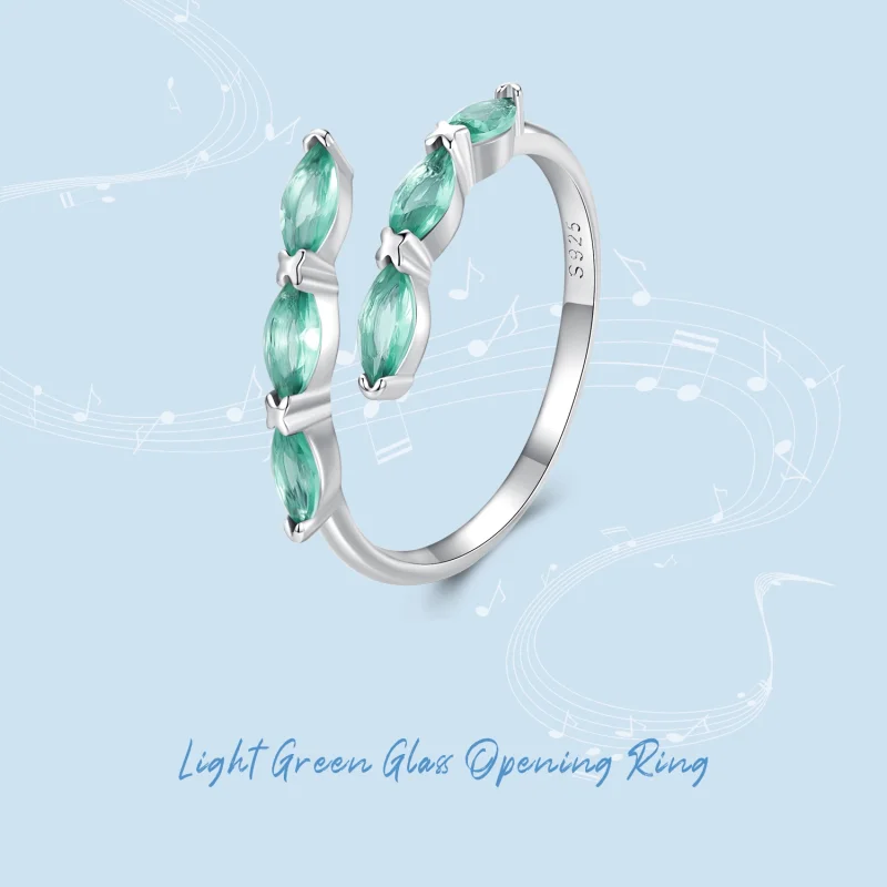 (image for) Pandora Style Green Ring - BSR415 - View 8