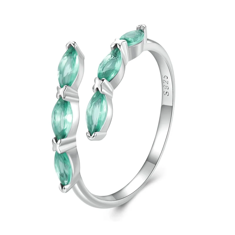 (image for) Pandora Style Green Ring - BSR415 - Product Image