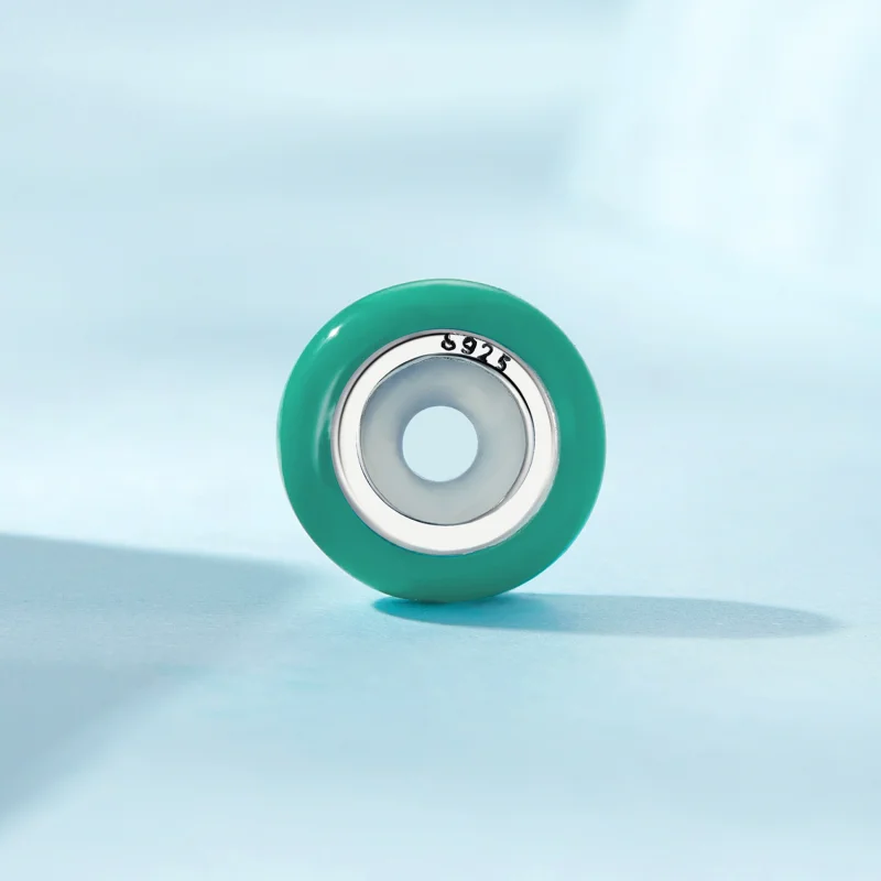 (image for) Pandora Style Green Spacer - SCC1450-TQ - View 3