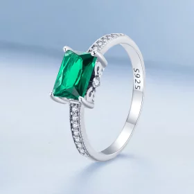 Pandora Style Green Stone Ring - BSR461 Pandora Style Green Stone Ring - BSR461