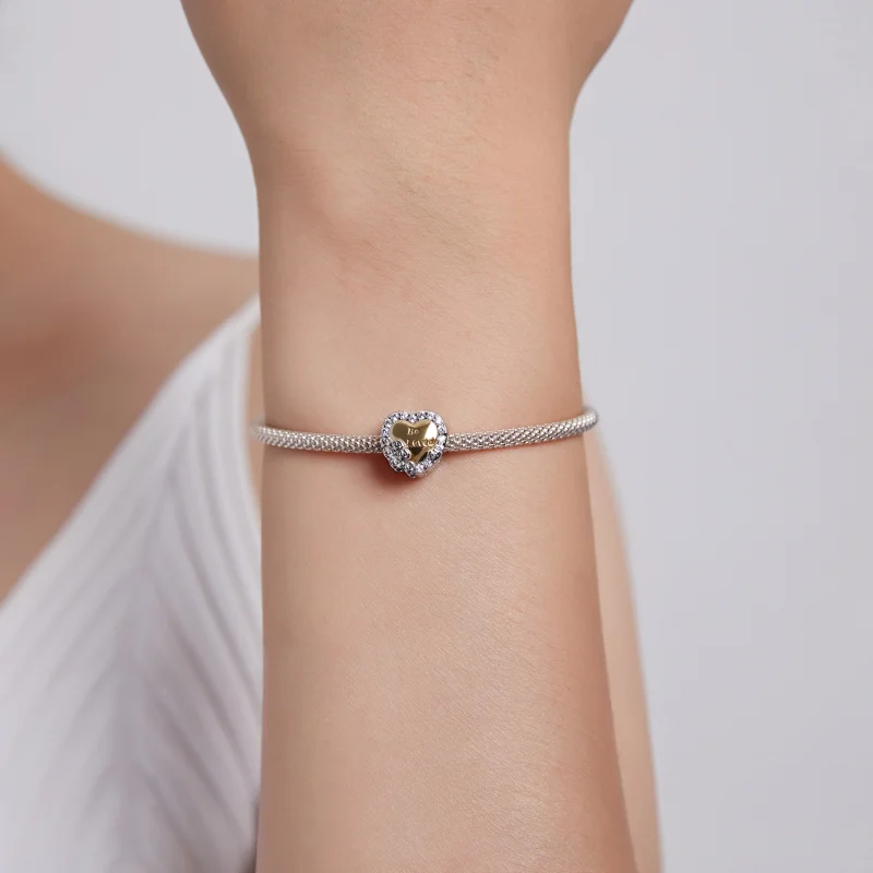 (image for) Pandora Style Heart Charm - BSC500 - View 5