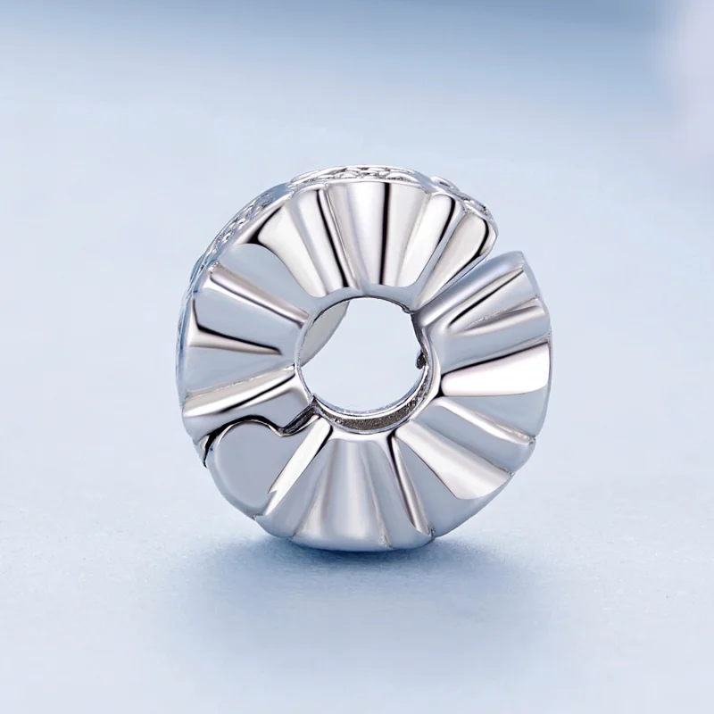 (image for) Pandora Style Heart Clip - BSC885 - View 3