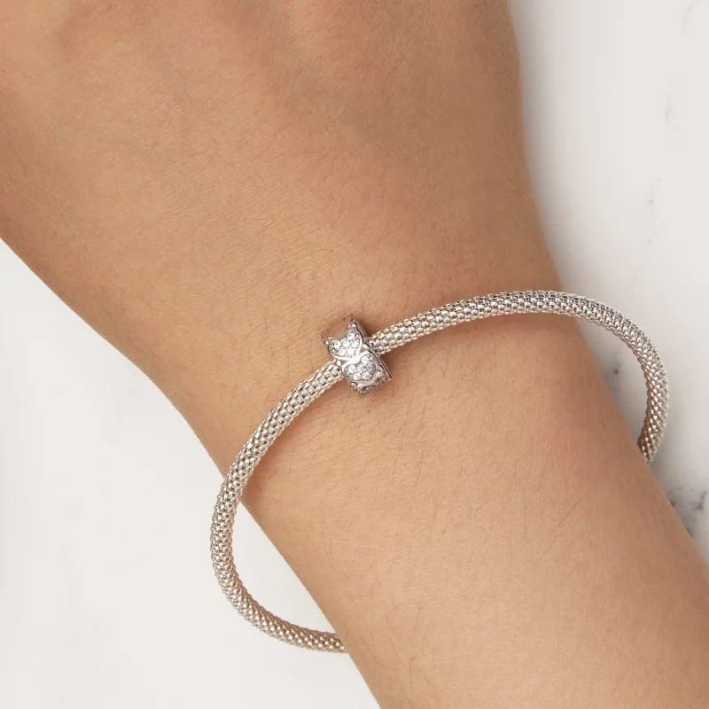 (image for) Pandora Style Heart Clip - BSC885 - View 6