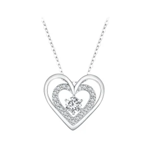 (image for) Pandora Style Heart Necklace - BSN342