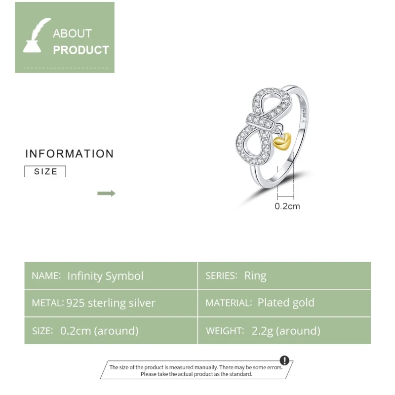 (image for) Pandora Style Infinite Ring - SCR676 - View 3