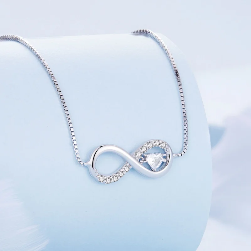 (image for) Pandora Style Infinity Necklace - BSN276 - View 2