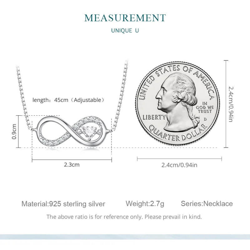 (image for) Pandora Style Infinity Necklace - BSN276 - View 8