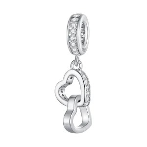 (image for) Pandora Style Interlocked Hearts Dangle - SCC2455
