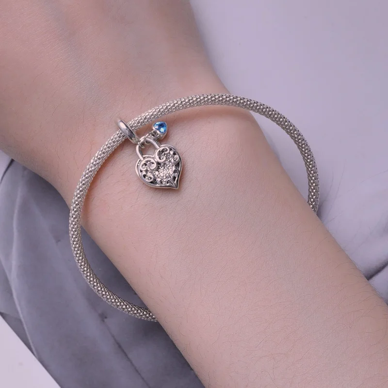 (image for) Pandora Style Interlocking Heart Dangle - SCC2502 - View 5