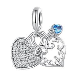 (image for) Pandora Style Interlocking Heart Dangle - SCC2502