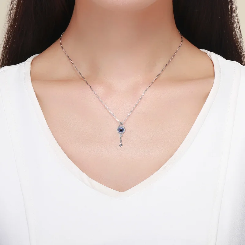 (image for) Pandora Style Key Necklace - BSN013 - View 7