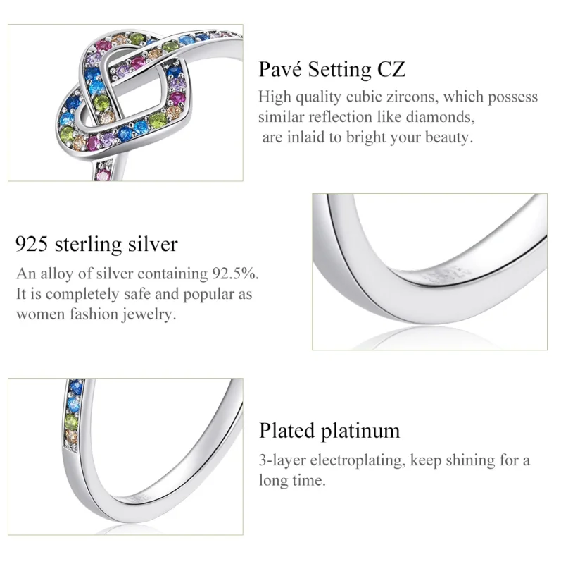 (image for) Pandora Style Knotted Heart Ring - SCR790 - View 4