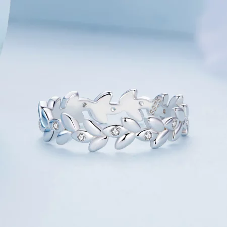 Pandora Style Leaf Ring - BSR306