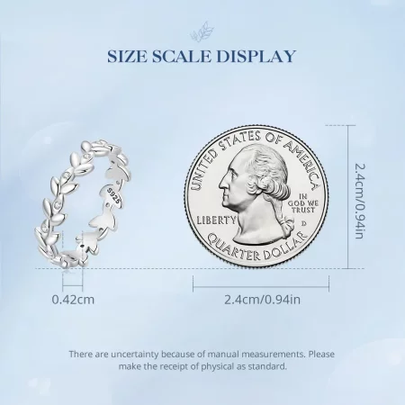 Pandora Style Leaf Ring - BSR306