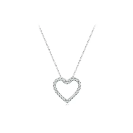 Pandora Style Love Heart Necklace - MSN019