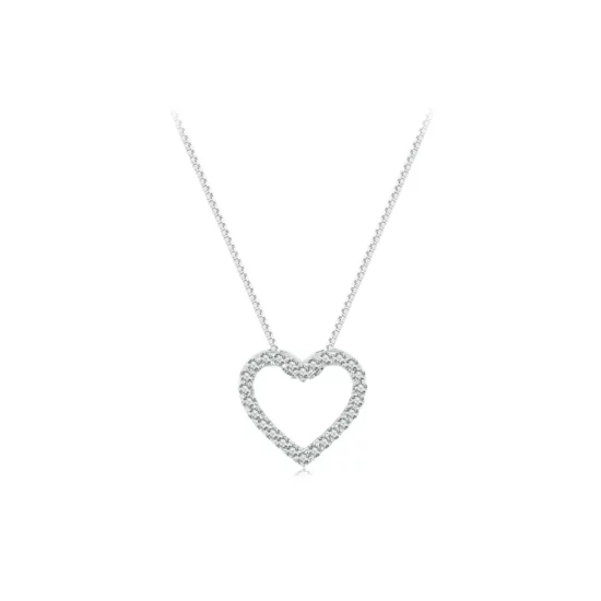Pandora Style Love Heart Necklace - MSN019