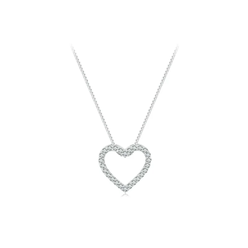 (image for) Pandora Style Love Heart Necklace - MSN019 - Product Image