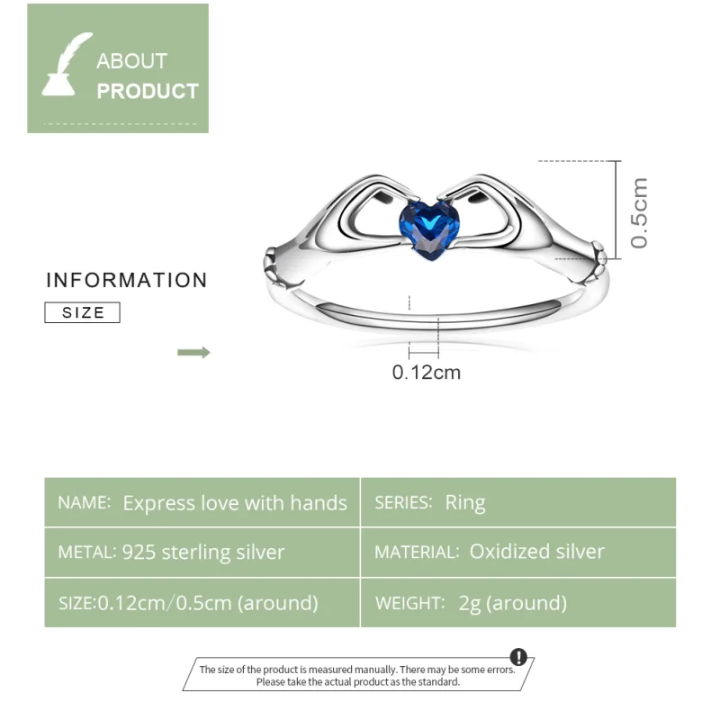 (image for) Pandora Style Love Heart Ring - SCR757 - View 3