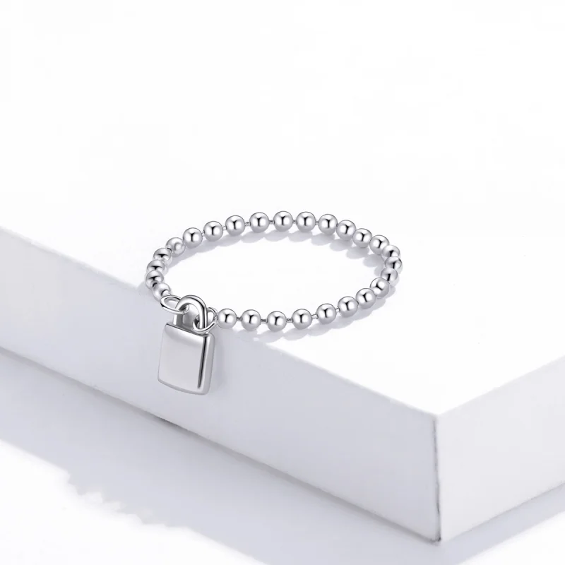 (image for) Pandora Style Love Lock Ring - SCR703 - View 5