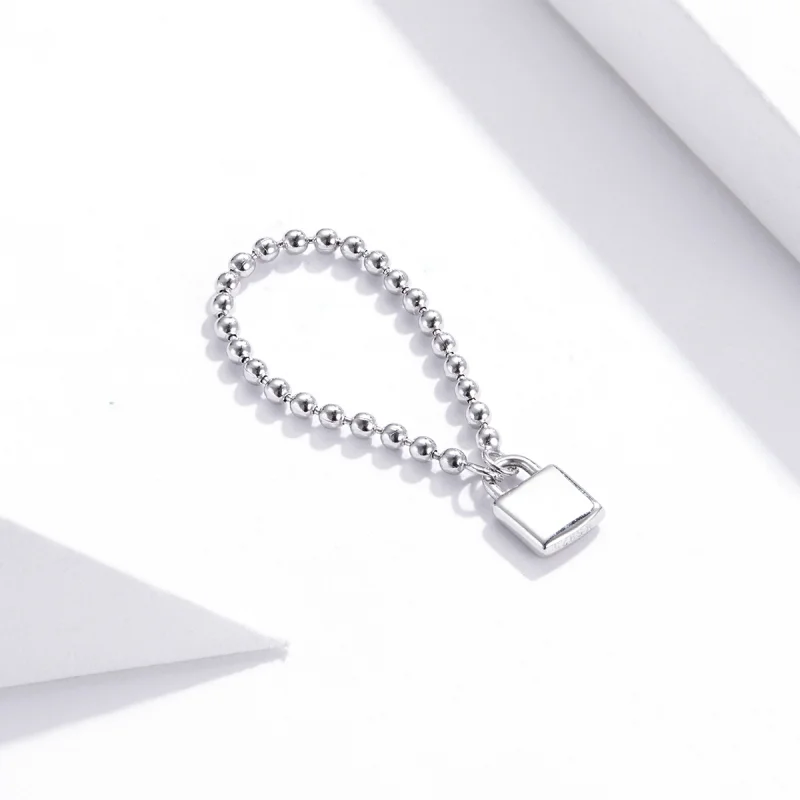 (image for) Pandora Style Love Lock Ring - SCR703 - View 6