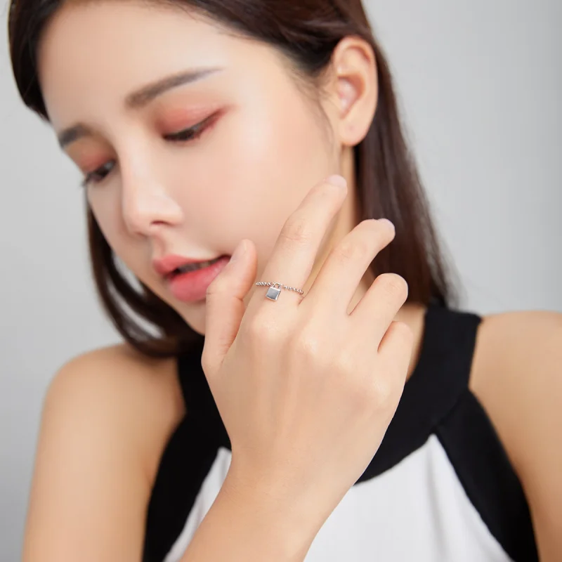 (image for) Pandora Style Love Lock Ring - SCR703 - View 7