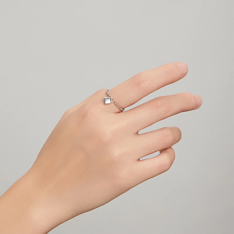 (image for) Pandora Style Love Lock Ring - SCR703 - View 9