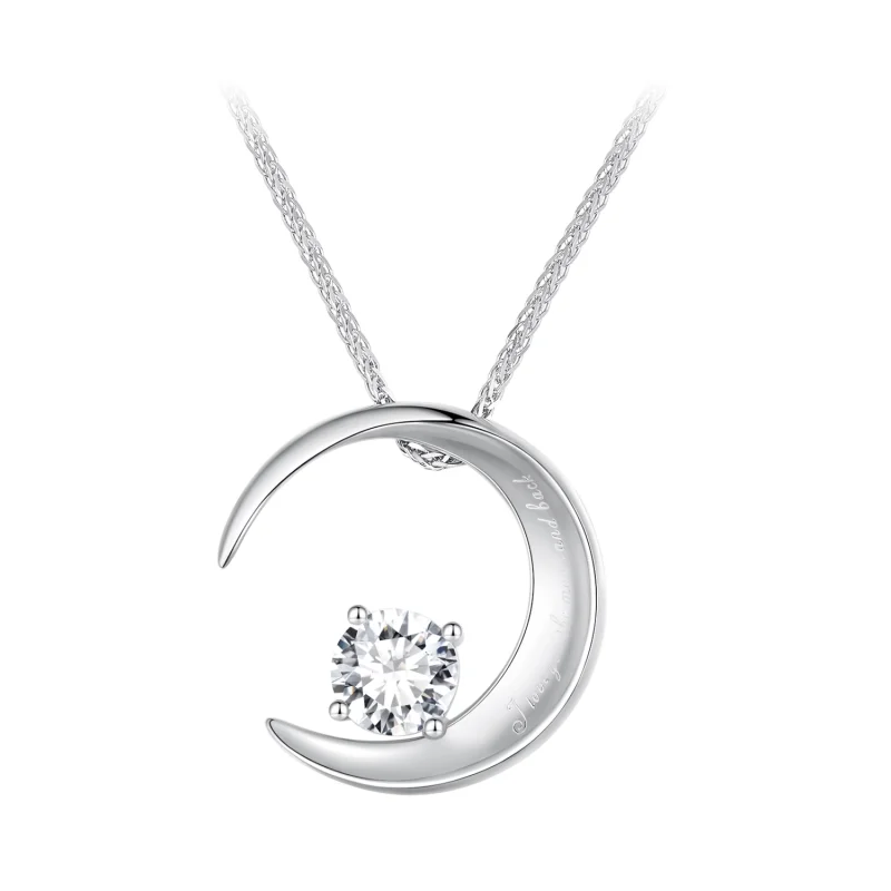 (image for) Pandora Style Moon Necklace - BSN311 - Product Image