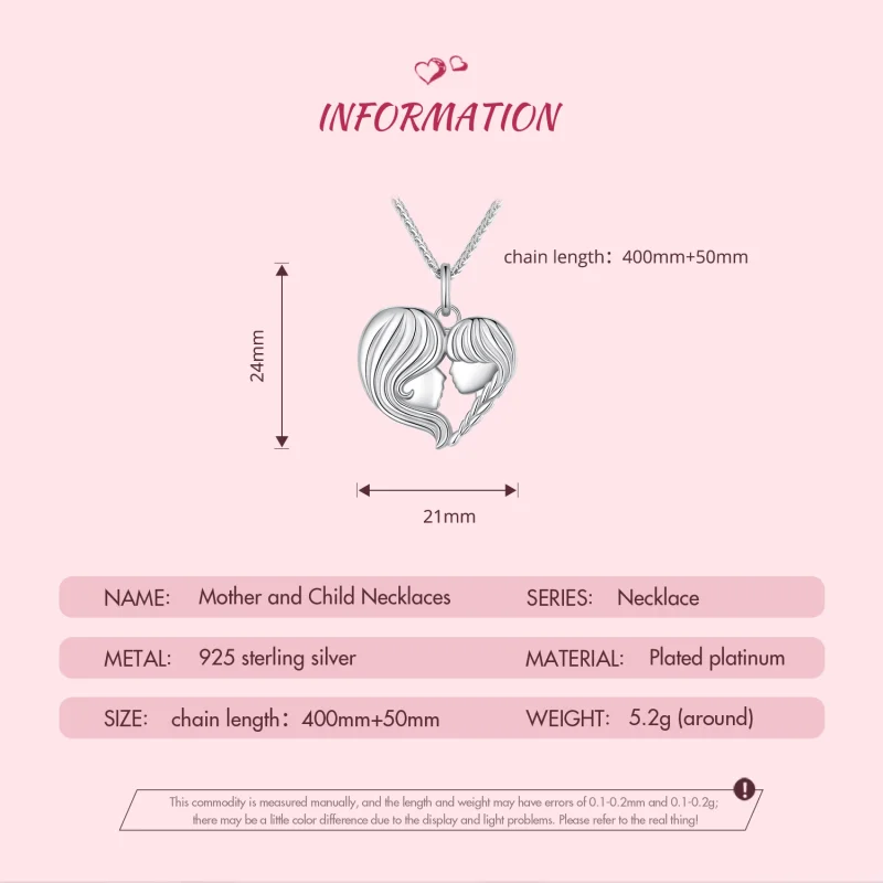 (image for) Pandora Style Mother Daughter Necklace - BSN324 - View 7