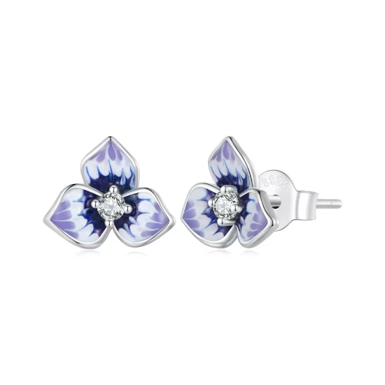Pandora Style Pansy Earrings - BSE860