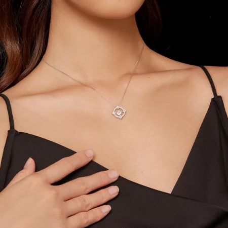 Pandora Style Pave Necklace - MSN014