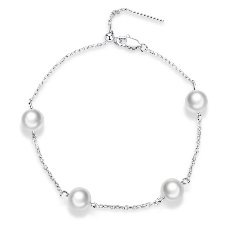 (image for) Pandora Style Pearl Bracelet - BSB090 - Product Image