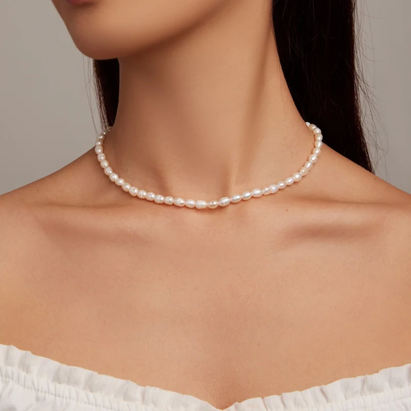 (image for) Pandora Style Pearl Necklace - BSN272 - View 6