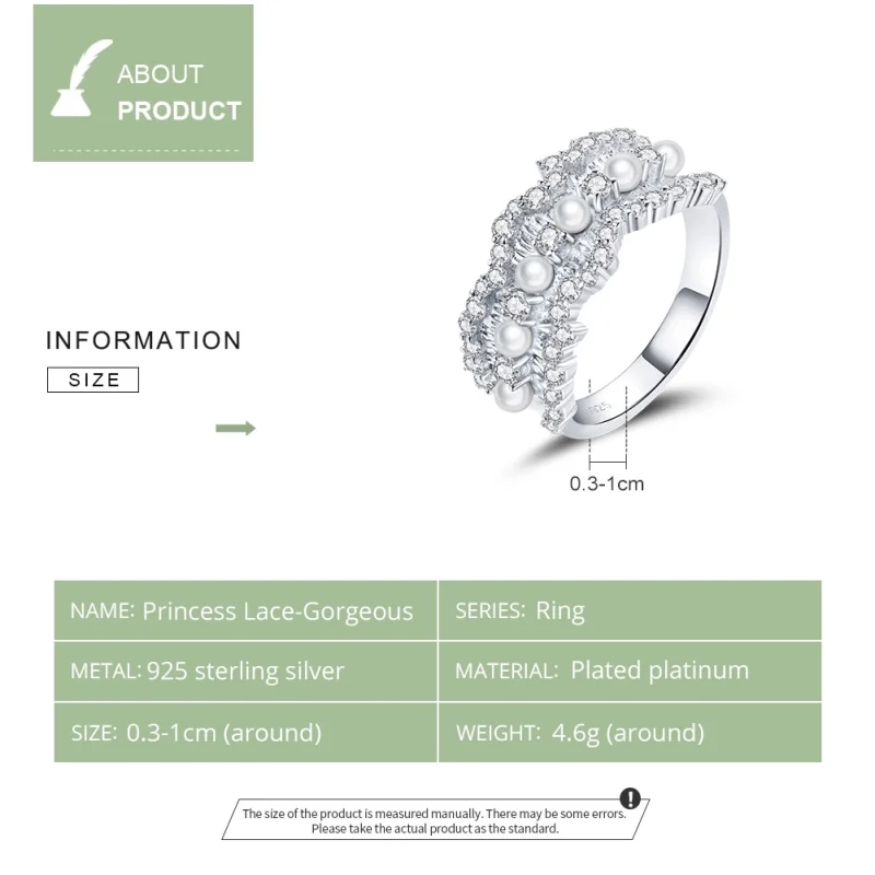 (image for) Pandora Style Princess Ring - BSR187 - View 3