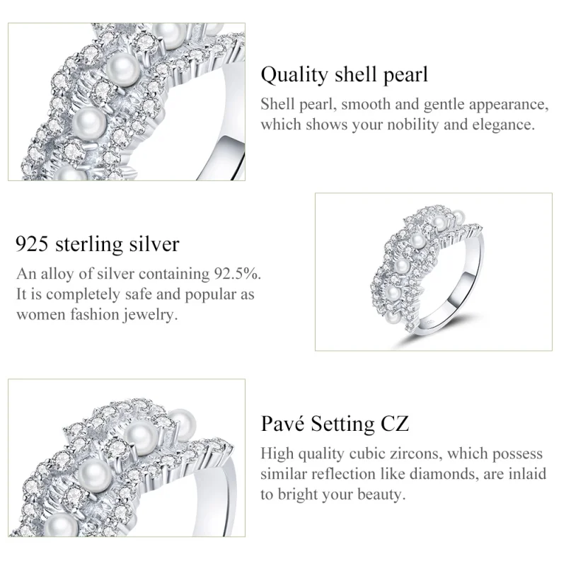 (image for) Pandora Style Princess Ring - BSR187 - View 4