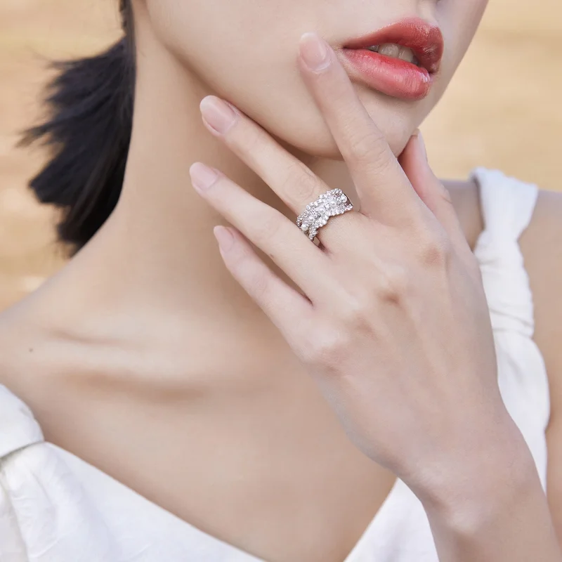 (image for) Pandora Style Princess Ring - BSR187 - View 6