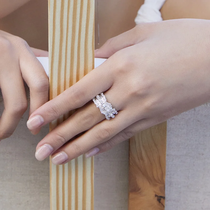 (image for) Pandora Style Princess Ring - BSR187 - View 8