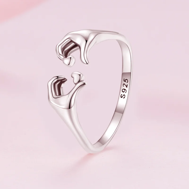 (image for) Pandora Style Promise Open Rings For Couples - SCR902 - View 2