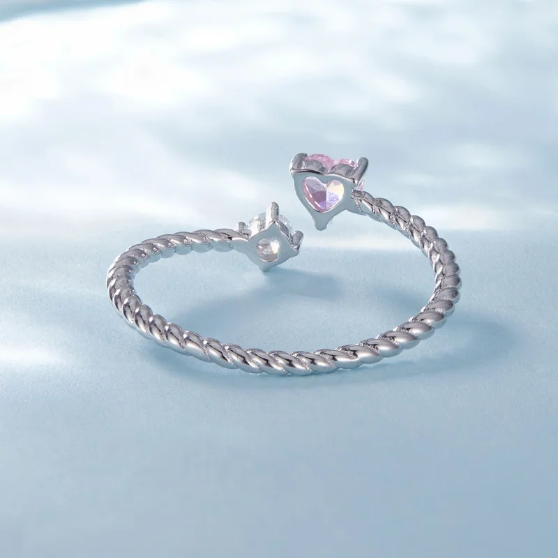 (image for) Pandora Style Promise Open Rings For Her - SCR924 - View 4
