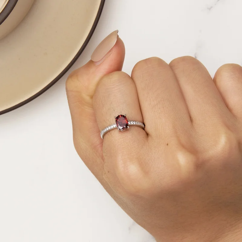 (image for) Pandora Style Red Ring - BSR460-RD - View 6
