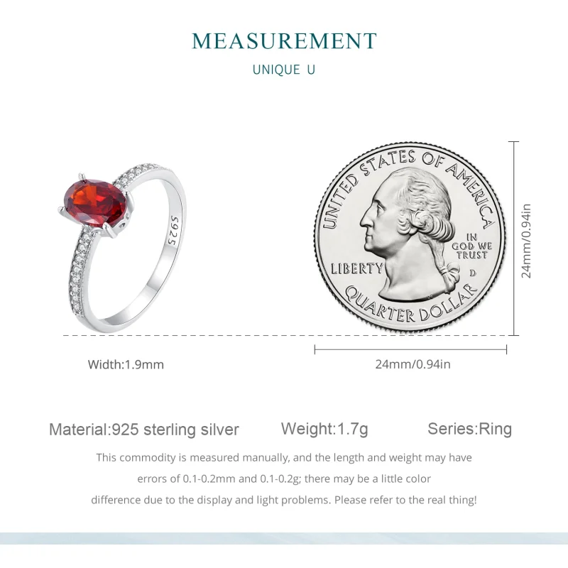 (image for) Pandora Style Red Ring - BSR460-RD - View 7